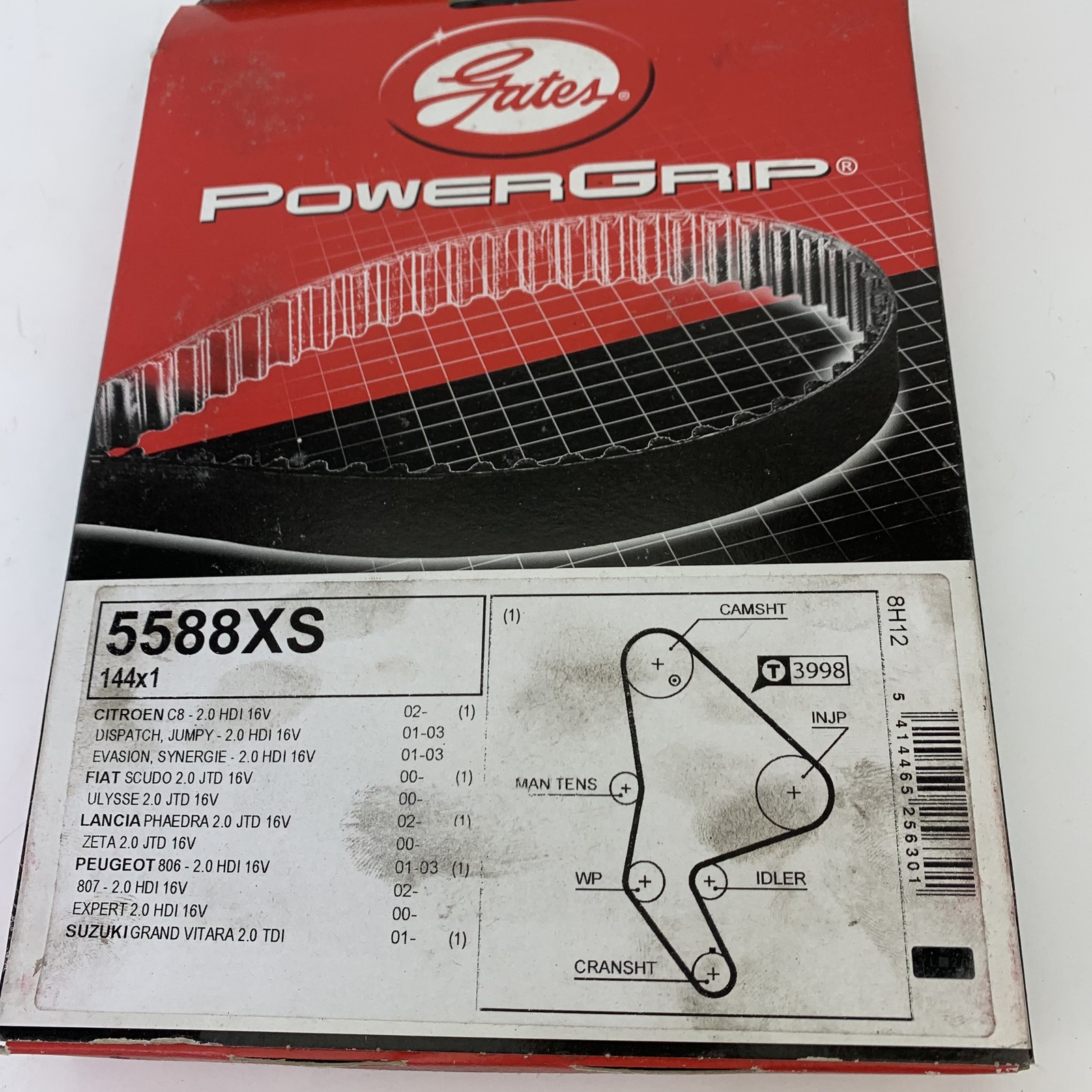 Gates Timing Belt 5588XS Fits Citroen Dispatch C8 Peugeot Expert 806 807 2.0 HDi