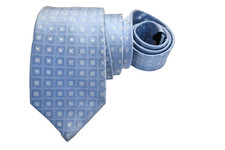 VALENTINO MEN'S TIE BLUE/GEOMETRIC WIDTH: 3.25" LENGTH: 60"