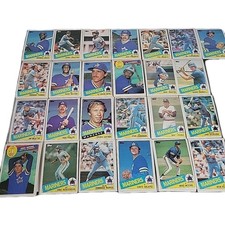 (198) 1985 Topps Seattle Mariners Lot 25 Different Cards Rest Duplicates