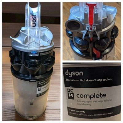  DYSON DC 14 Vacuum Dust Bin/Dirt Bin Canister Replacement Assembly Part Black