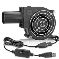 97mm x 33mm USB Centrifugal 5V Air Blower Brushless Fan with Tube for Replace...