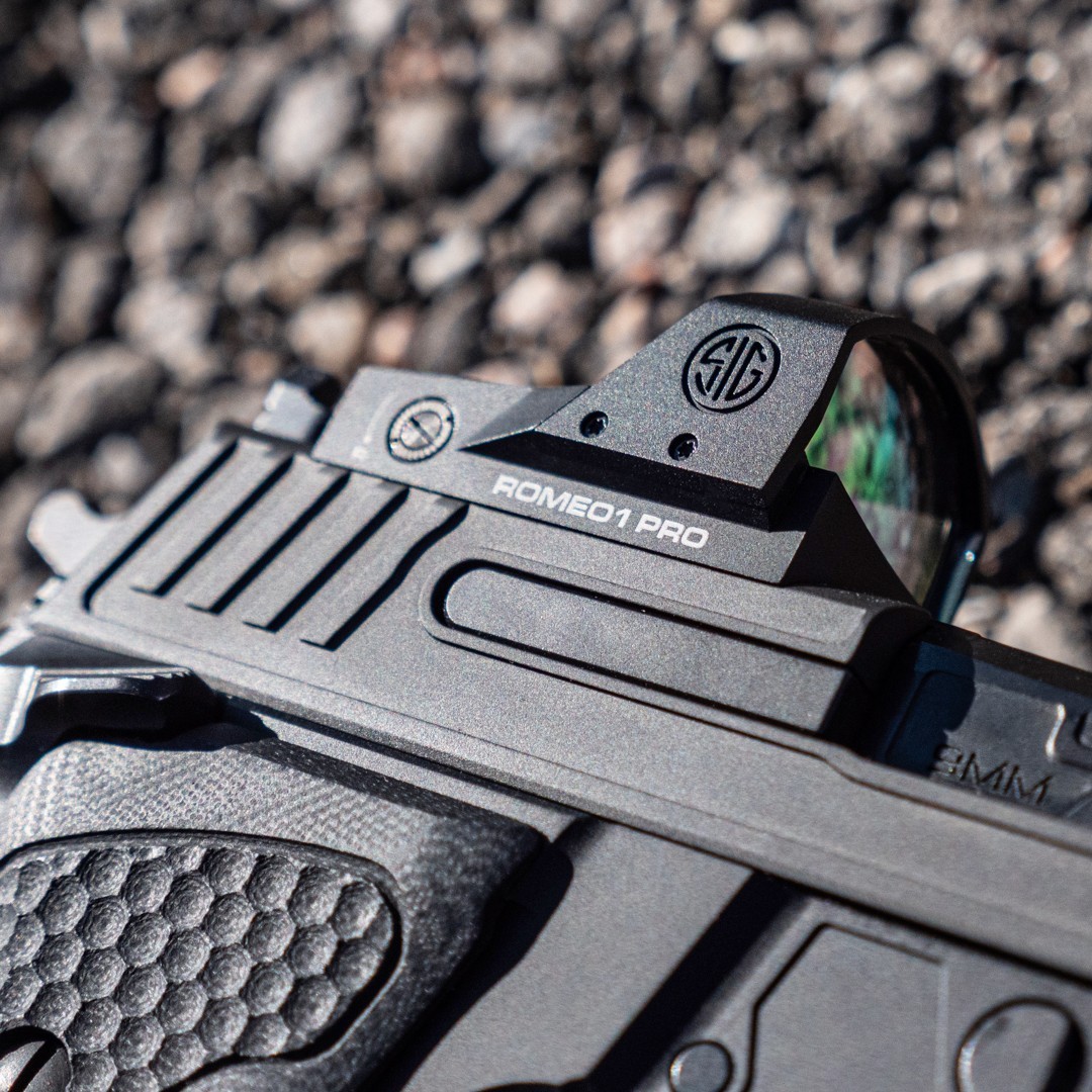 Sig Sauer ROMEO1 PRO Red Dot 1x30mm 3 MOA Dot Sight - SOR1P100 - Black