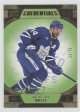 2022-23 Upper Deck Credentials Neon Green 33/75 Morgan Rielly #84 02wt