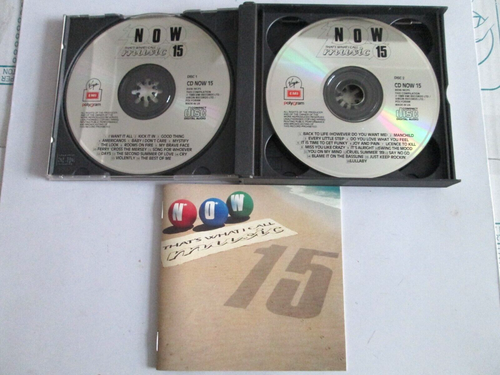 Now That's What I Call Music 15 (2 CD FATBOX 1989 Issue) NEAR MINT RARE - Picture 2 of 3