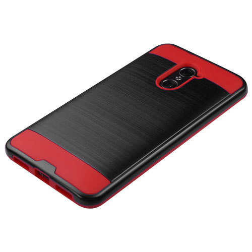 Estuche de textura metálica cepillada + cubierta de recubrimiento para ZTE Max Duo LTE Z963VL Kirk Z963U - Imagen 17 de 29