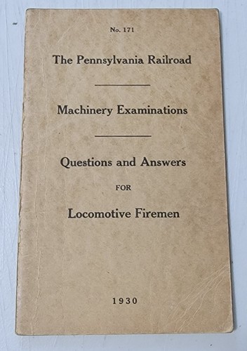 1930 Pennsylvania Railroad PRR - Machinery Examination - Train - Locomotive