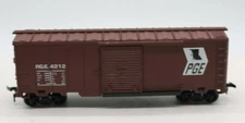 Model Power HO Scale Plastic Model Trains 7956 PGE 4212 Brown Boxcar Hook n Horn