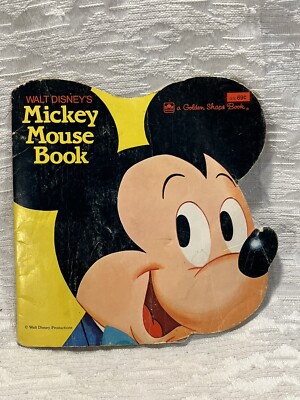 1965 ヴィンテージ　ミッキーマウス Vintage 1965 Walt Disney's MICKEY MOUSE Golden Shape Book #5806-3