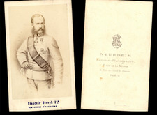 Neurdein, Paris, François Joseph Ier, empereur d'Autriche  Tirage albumin