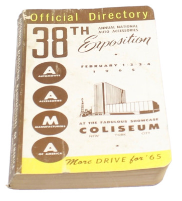 National Auto Accessories AAMA 38th Expo 1965 Official Directory