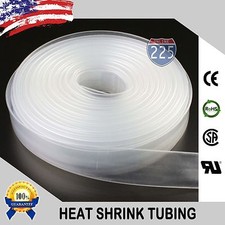 20 FT. 20' Feet CLEAR 3/8" 9mm Polyolefin 2:1 Heat Shrink Tubing Tube Cable US
