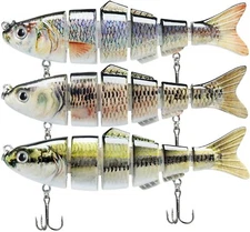 Multi Jointed Swimbait Fishing Lures for Bass, Trout, etc. [Slow Sinking]
