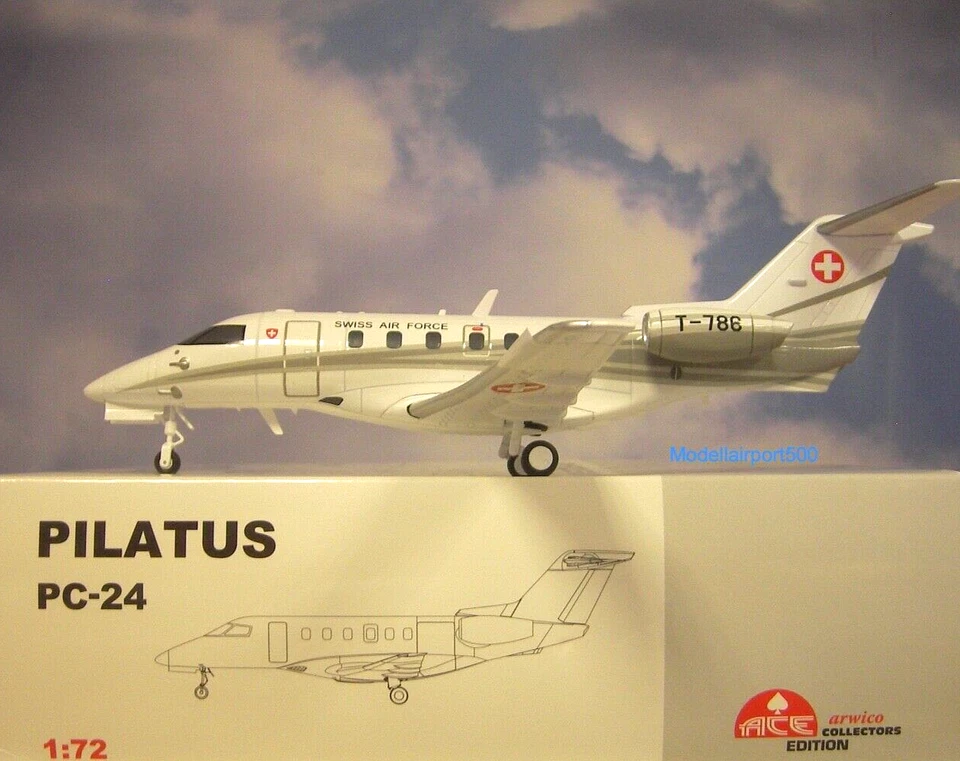 ACE Arwico Wings 1:72  Pilatus PC-24  Bundesrats T-786  881522  Modellairport500
