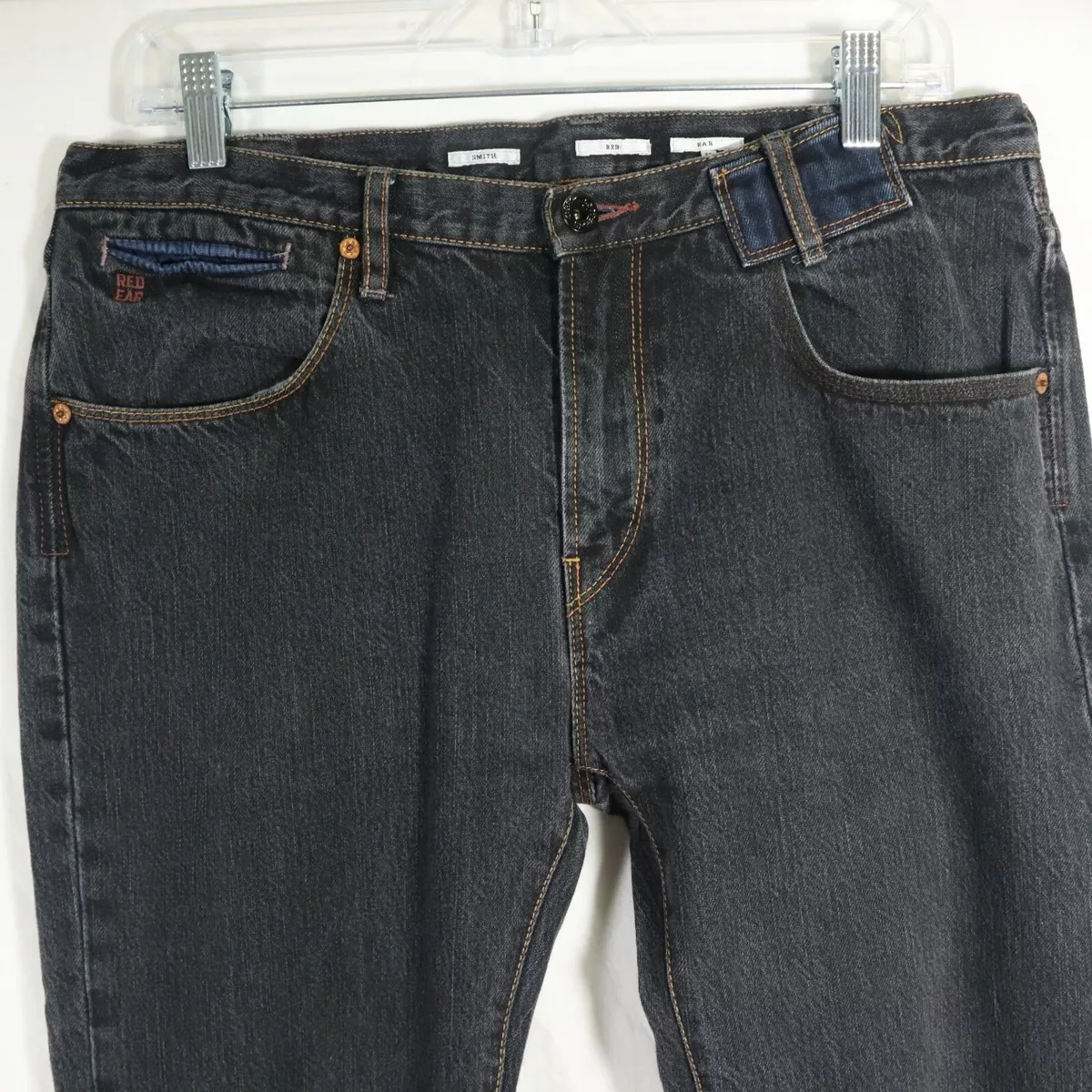 Paul Smith Men s Red Ear Meadowlark Waist 32 Light Wash Black Jeans