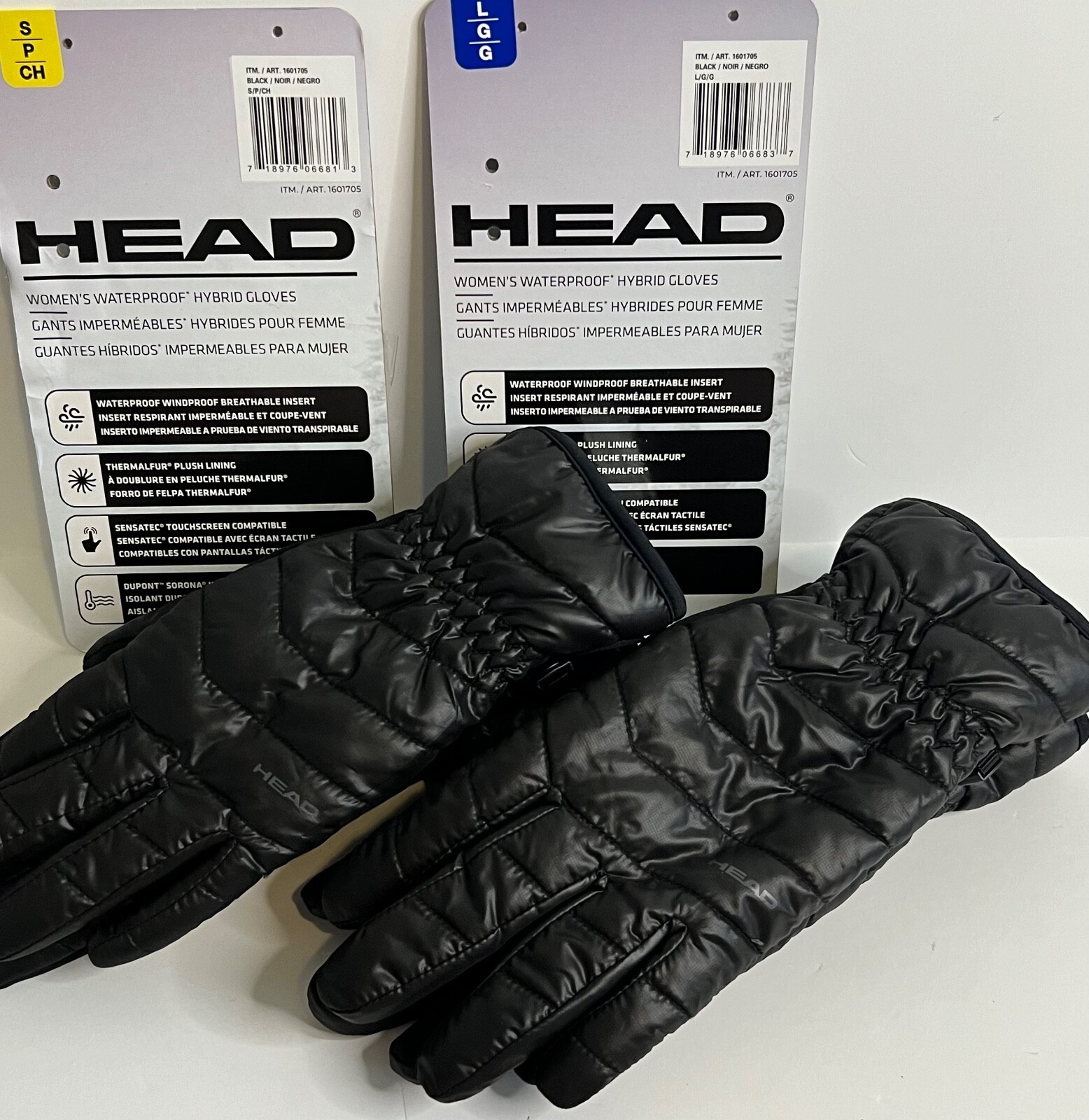 HEAD Women’s Waterproof Hybrid Gloves BLACK VARIETY OF SIZES . eBay