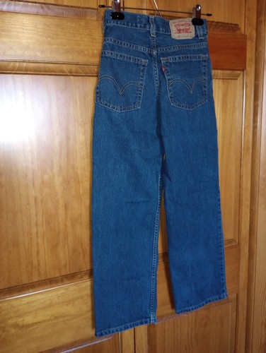 12 in boys size (or girls) Levis SLIM 550 Jeans Relaxed 24 x 26 made in 2010 EUC - Picture 5 of 24