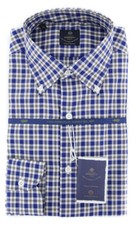 Luigi Borrelli Blue Shirt - Slim - EV06414470STEFANO 