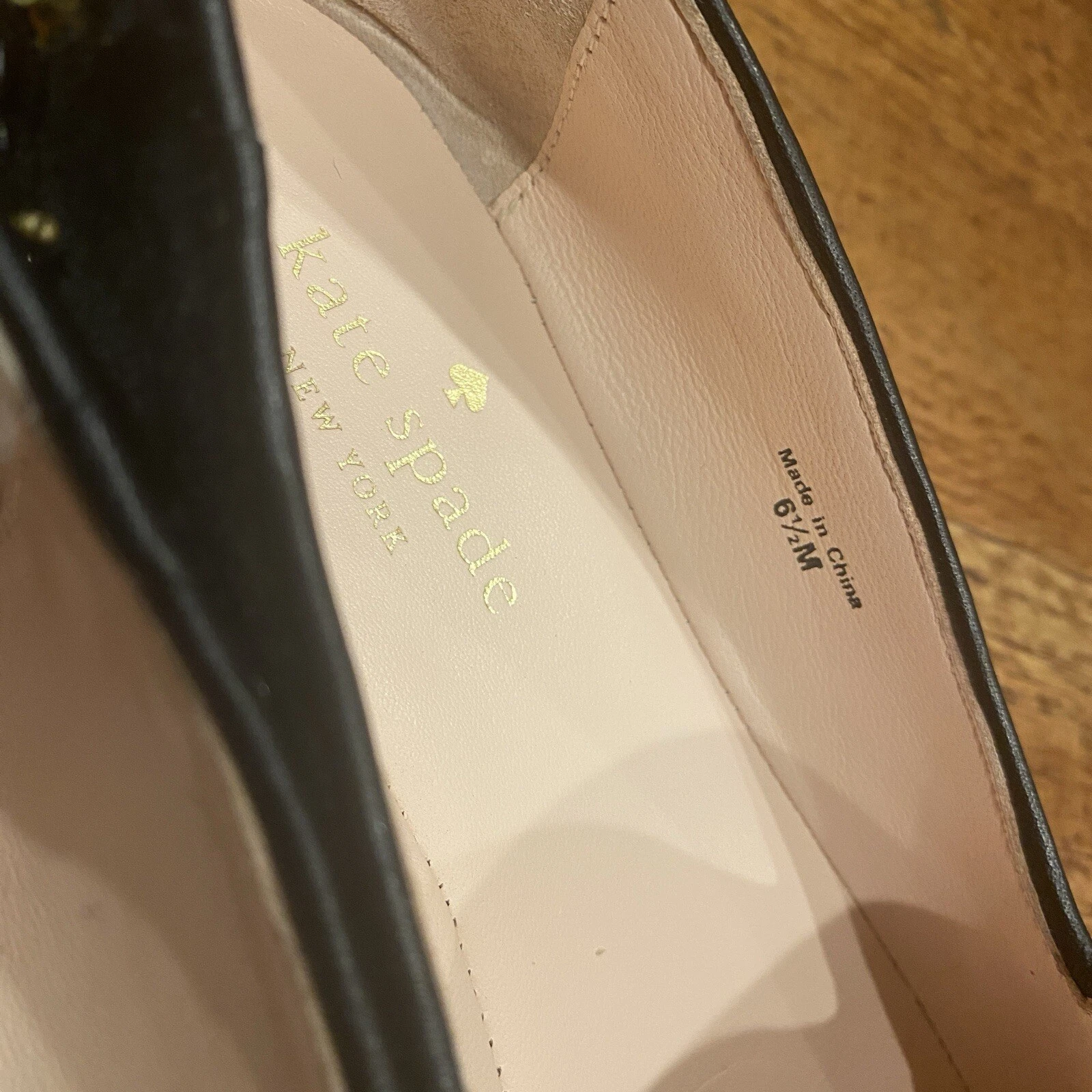 Mocassini ballerine casual Kate Spade Stelli nero velluto stella abito taglia 6 5