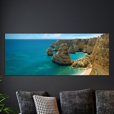 Print on Glass Large Image Tempered 125x50 Marinha Cove Coastline