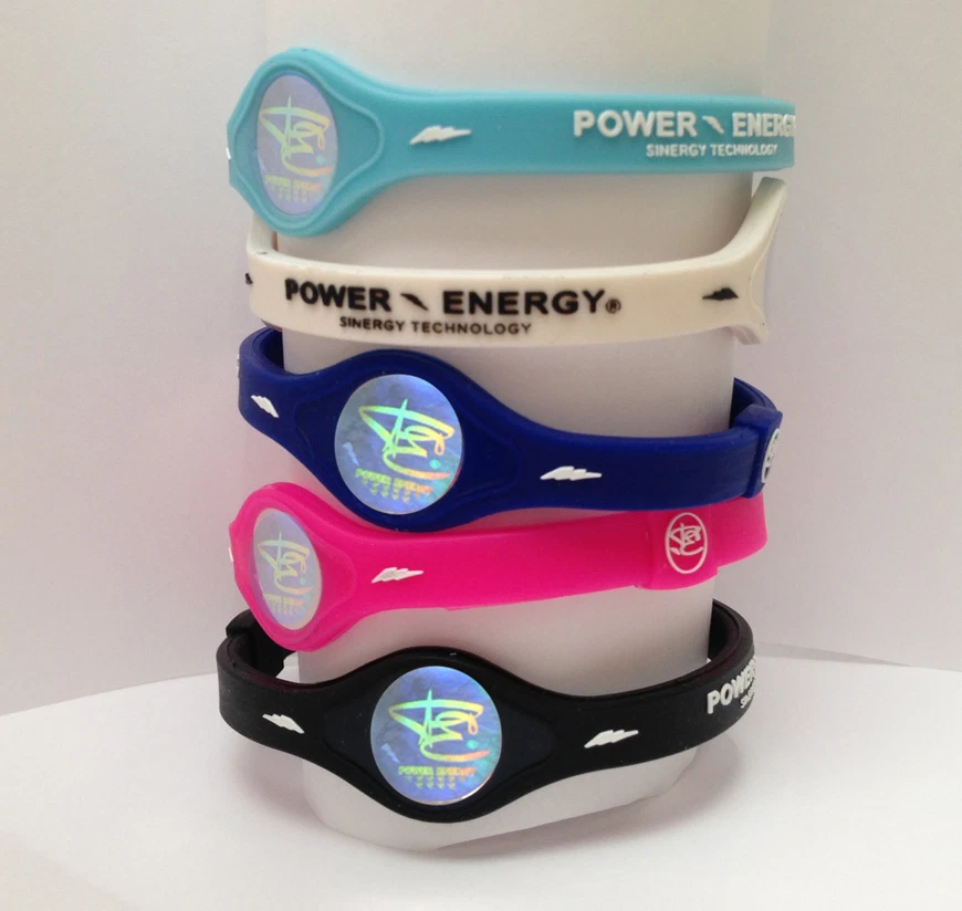 Power Energy Balance Bands Silicone Wristband Sport Hologram