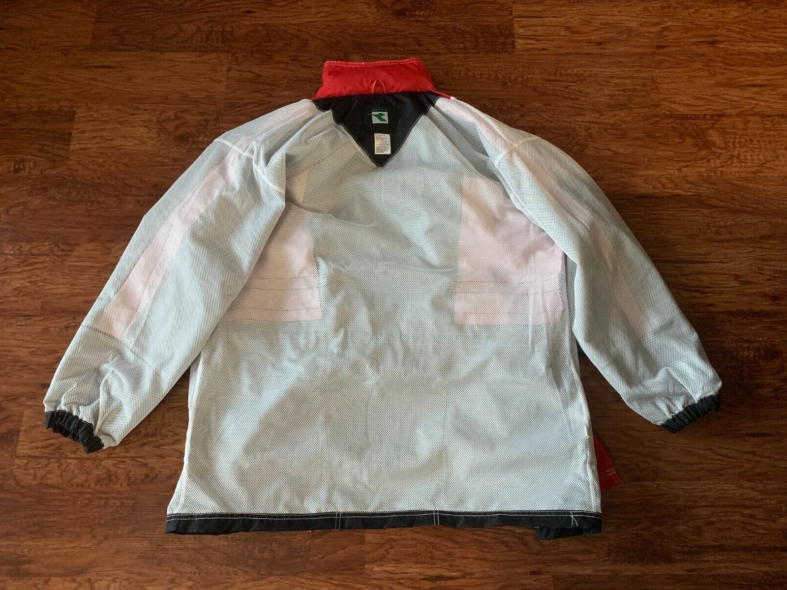 Vintage 1992 Men's XL Diadora Red & Black Jacket/Coat: Brand New & Never Worn
