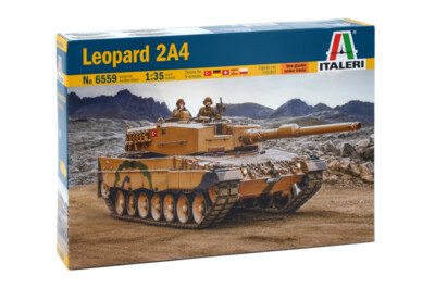 Leopard 2A4 Tank 1:3 5 Kunststoff Modell Kit Italeri