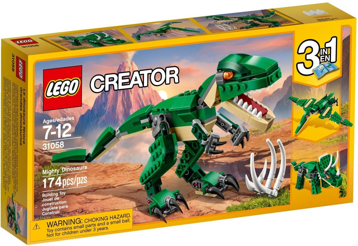 LEGO Creator Mighty Dinosaurs in Triceratops pterodactyl New 31058