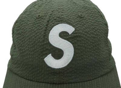 Supreme Seersucker S Logo 6-Panel Green | eBay
