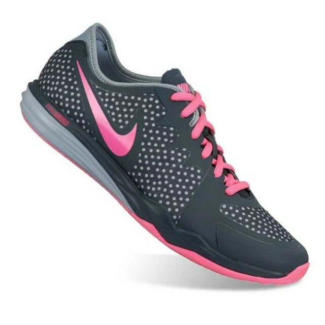 Scarpe da ginnastica donna Nike Dual Fusion DF TR 3 misura 9 5 grigio e rosa sneakers usate in ottime condizioni