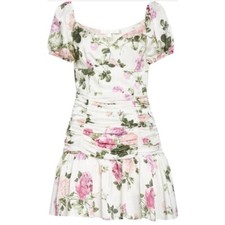 NWT LoveShackFancy Ballet Blush Ambrette Floral Minidress