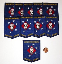 Patches - Lot of 10 - USMC  - Company G - Raiders - 2/2 - 2.5"  x 3.25"