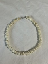Muschelkette wei&szlig; Hals Kette Vintage