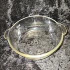 1920s Pyrex 683B-023-623-B Round Clear Casserole Dish 1.5 Qt - 8 Inch