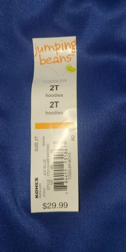 New Licensed PAW PATROL Costume Hoodie Sweatshirt Size 2 CHASE - Image 2 of 4