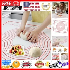 32x24 Silicone Pastry Mat - Non-Stick, Dishwasher Safe for Easy Baking