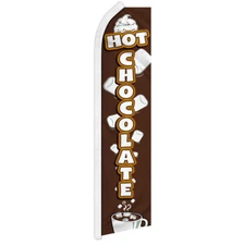 Hot Chocolate Swooper Feather Advertising Flag Concessions Drinks
