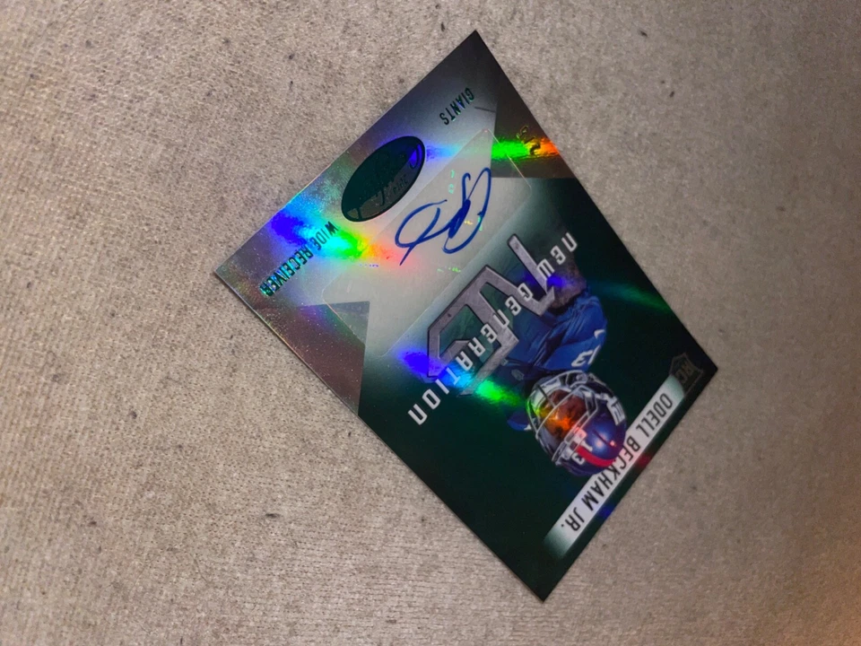 Panini 2014 certified ODELL BECKHAM JR ROOKIE AUTOGRAPH # 2/5 - Image 2 of 4