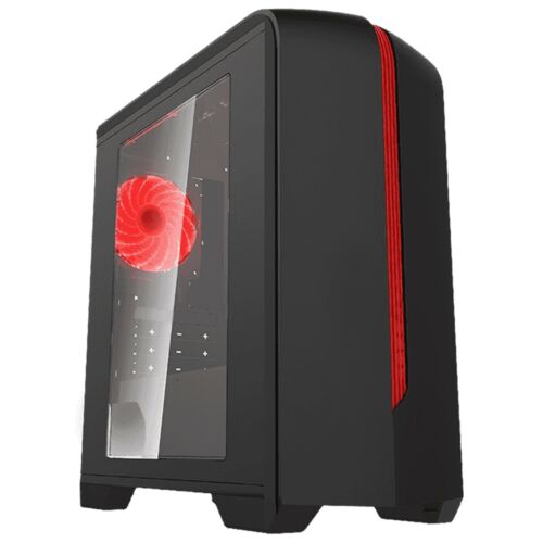 Stinger Gaming Case  mATX/ITX Computer PC Case Full transparent panel 1x Led fan - Picture 1 of 9