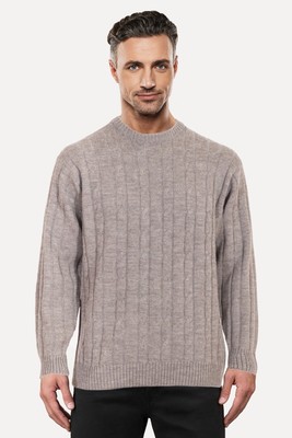 Ansett Pure Wool Cable Knit Jumper 