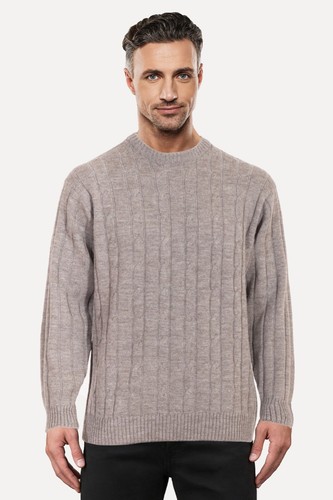 Ansett Pure Wool Cable Knit Jumper 