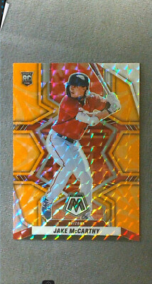 2022 Panini Mosaic Orange Reactive Prizm #203 Jake McCarthy RC Diamondbacks