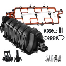 Black Upper Intake Manifold Gasket For 1995-2005 Chevy Buick Olds 3800 3.8l V6
