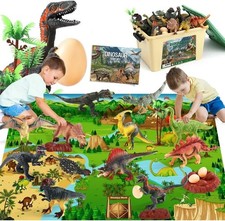 Jurassic Dino Toys Figures,12 PCS Realistic Large Dinosaur Figurines Assort Lot