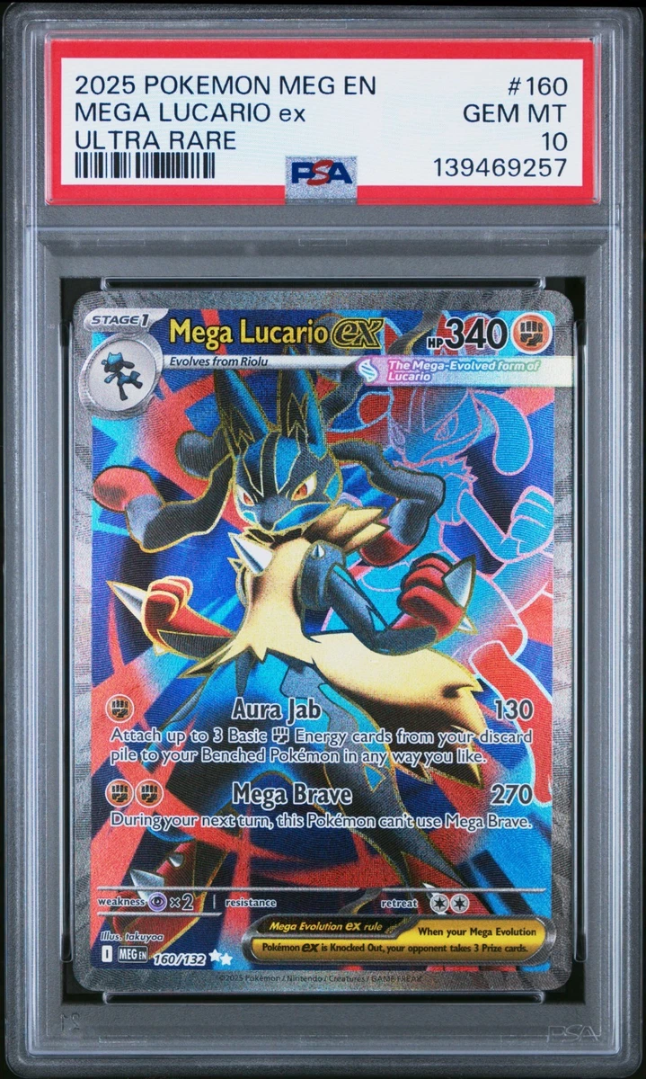 Pokémon TCG Grade 10 Lucario Individual Collectible Card Game