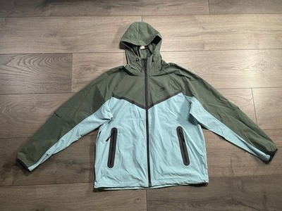Nike Tech Full Zip Woven Jacket Blue Green Mens Size Medium New HM7151-464