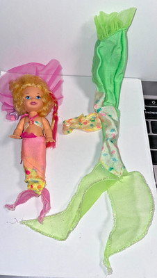Vtg 97 Little Mermaid LET'S SWIM Merbaby SANDY w/ Changing Braid
