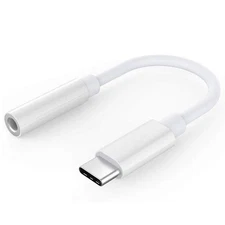 USB-C Type C to 3.5mm Aux Audio Jack Headphone Adapter Cable Realtek Active DAC