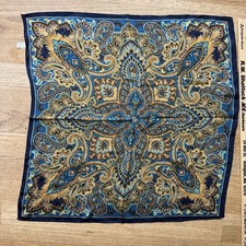 100 Silk Paisley Square Scarf