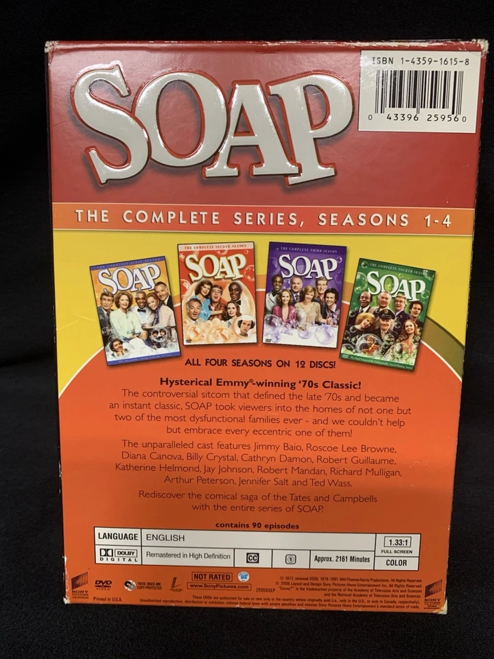 SOAP THE COMPLETE SERIES SEASONS 1-4 Billy Crystal 70s TV 12-DISC DVD SET — 第 2/4 张图片