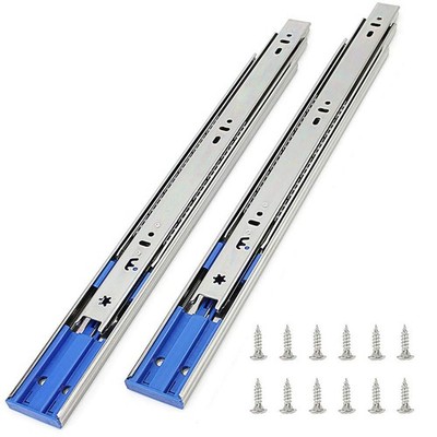 6 Pairs of 12 Inch Hardware 3-Section 100 LB Capacity Soft Close Ball Bearing...